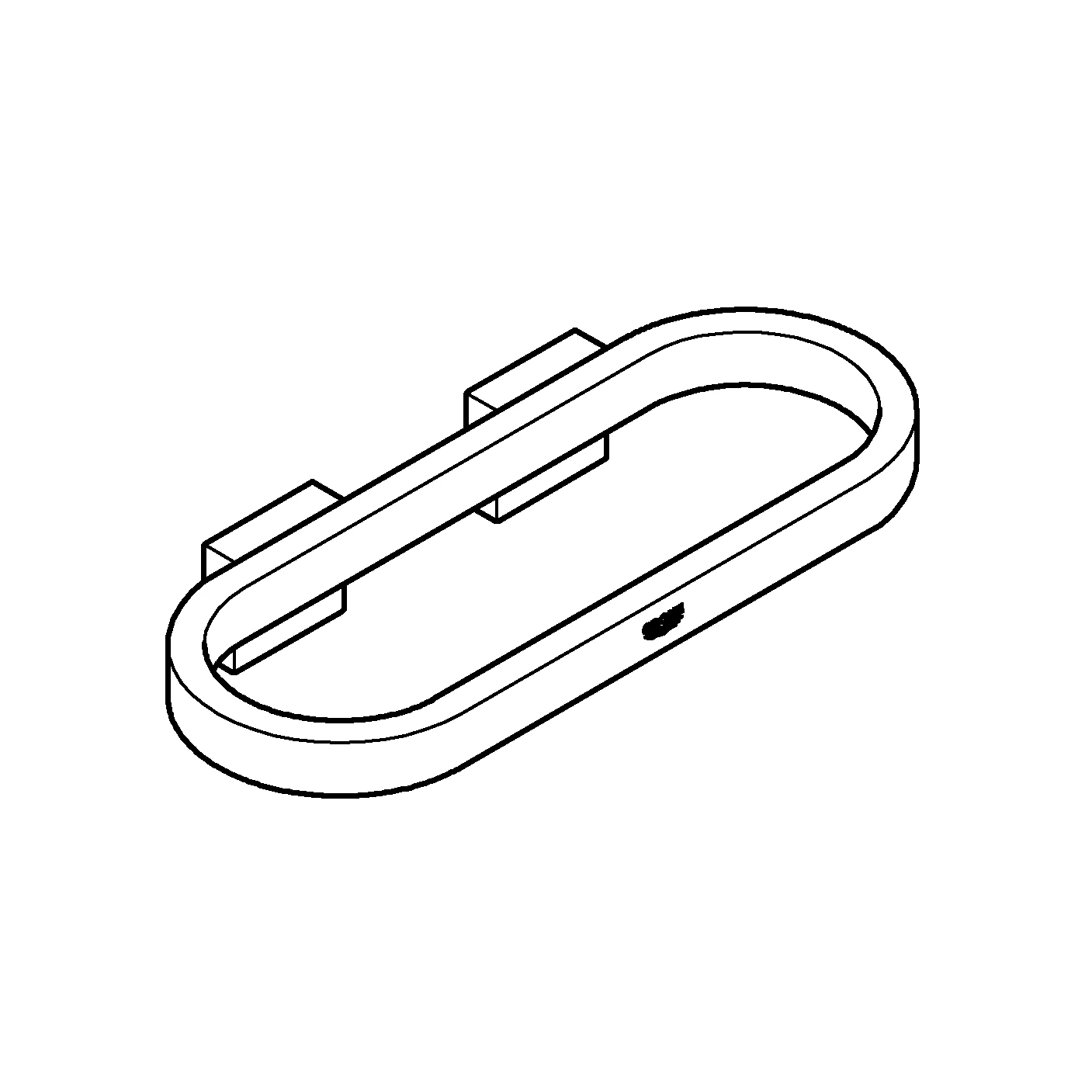 Handtuchring Selection 41035, 200 mm, auch Halter für Seifenschale 41036 und Duschablage 41037, chrom