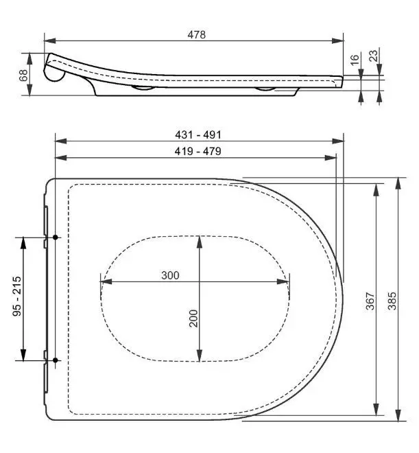 Toto Set Tiefspül-WC mit WC-Sitz RP