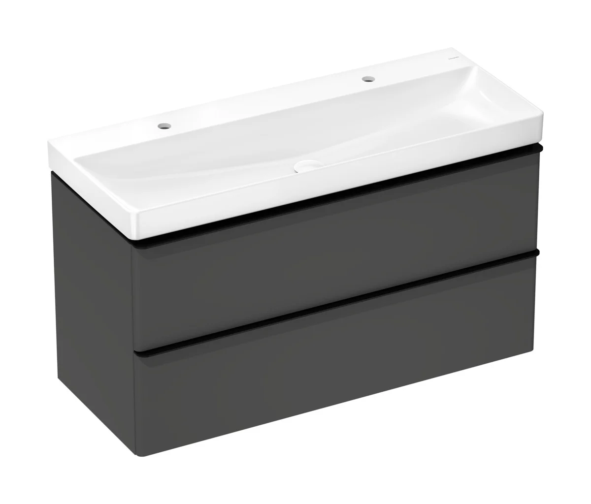 Hansgrohe Xelu Q Waschtisch 1200x480 mm, weiß, wandhängend, mit 2 Hahnlöchern, SmartClean-Glasur