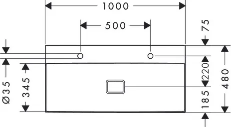 Xevolos E Waschtisch 1000/480 mit 2 Hahnlöchern ohne Überlauf, SmartClean Weiß Xevolos E Waschtisch 1000/480 mit 2 Hahnlöchern ohne Überlauf, SmartClean Weiß