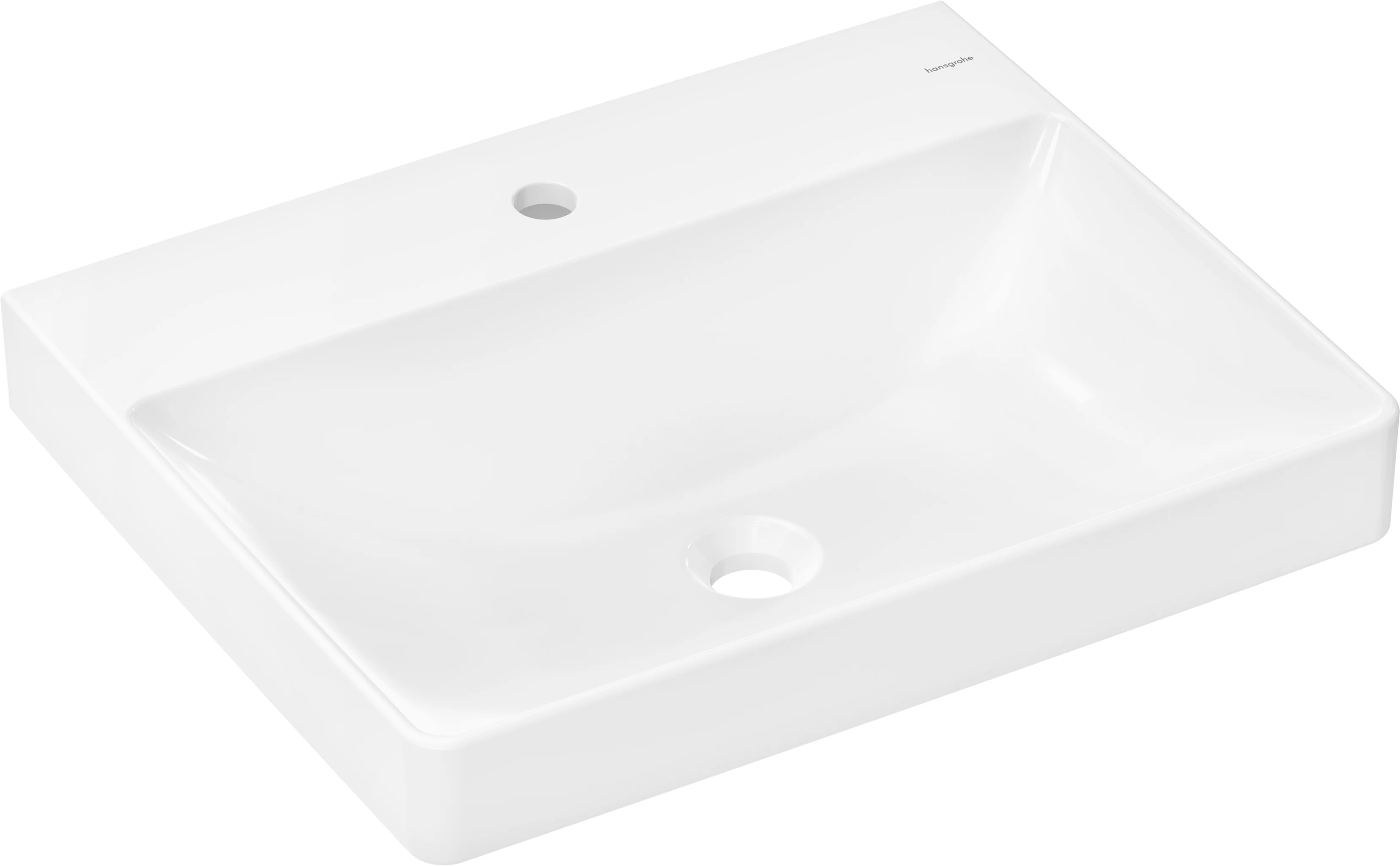 Hansgrohe Xelu Q Waschtisch, weiß, 600x480 mm, wandhängend, ohne Überlauf, glänzend Hansgrohe Xelu Q Waschtisch, weiß, 600x480 mm, wandhängend, ohne Überlauf, glänzend