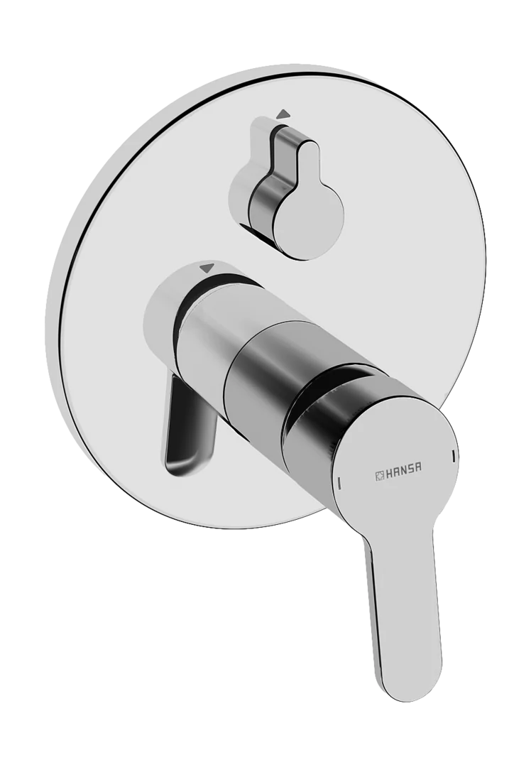 HansaPRIMO Einhebelmischer Fertigmontageset für Wanne/Brause, Rosette rund mit Sicherungseinrichtung, Chrom HansaPRIMO Einhebelmischer Fertigmontageset für Wanne/Brause, Rosette rund mit Sicherungseinrichtung, Chrom