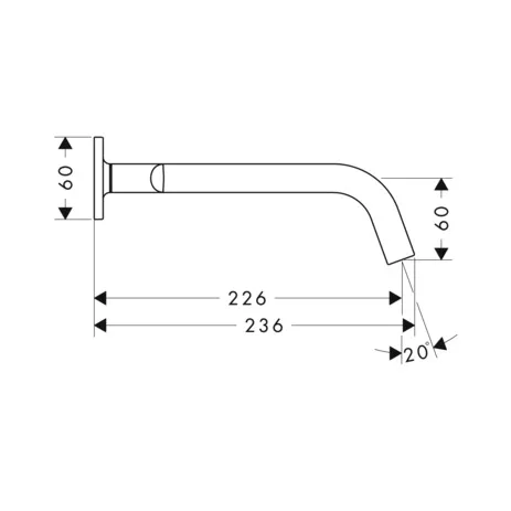 3-Loch Waschtischarm.Axor Citterio M Wand Fertigset lang chrom m.Hebelgriffen 3-Loch Waschtischarm.Axor Citterio M Wand Fertigset lang chrom m.Hebelgriffen