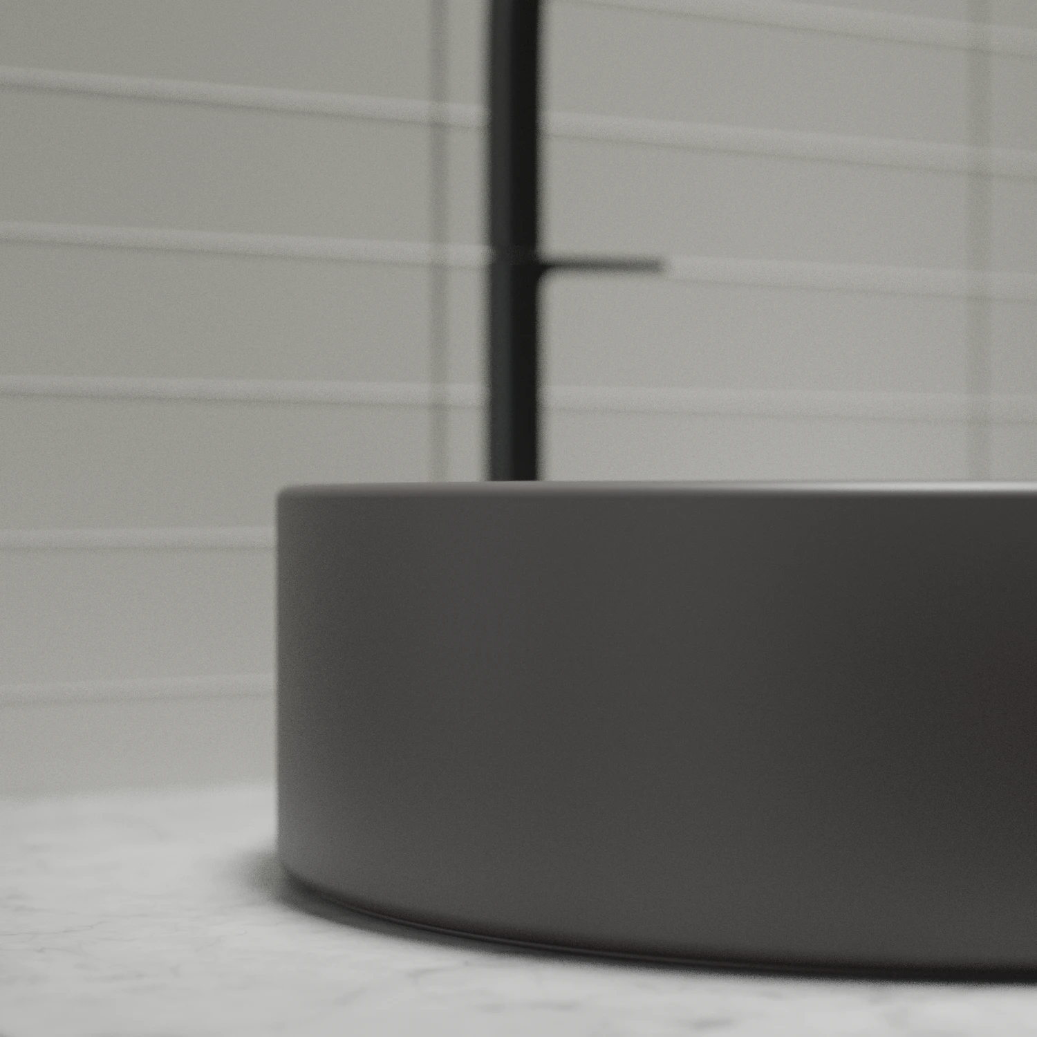 Waschtischschale „BetteSuno“ ⌀ 34 × 10 cm in Anthracite Waschtischschale „BetteSuno“ ⌀ 34 × 10 cm in Anthracite