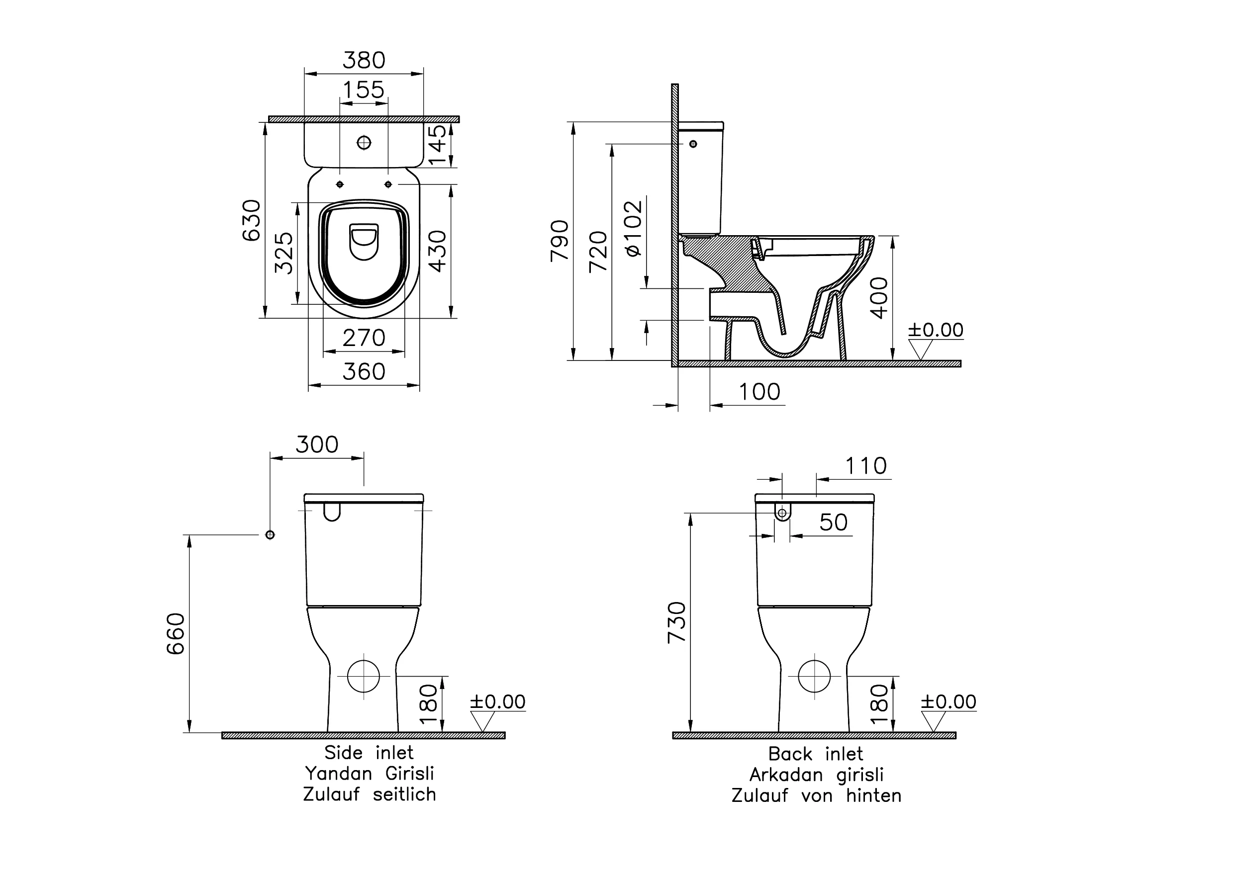 New S20 Round Tiefspüler-Stand-WC-Paket mit WC-Sitz Super Slim spülrandlos Smooth Flush open back Abgang waagerecht 36 x 62 cm Weiß Hochglanz New S20 Round Tiefspüler-Stand-WC-Paket mit WC-Sitz Super Slim spülrandlos Smooth Flush open back Abgang waagerecht 36 x 62 cm Weiß Hochglanz
