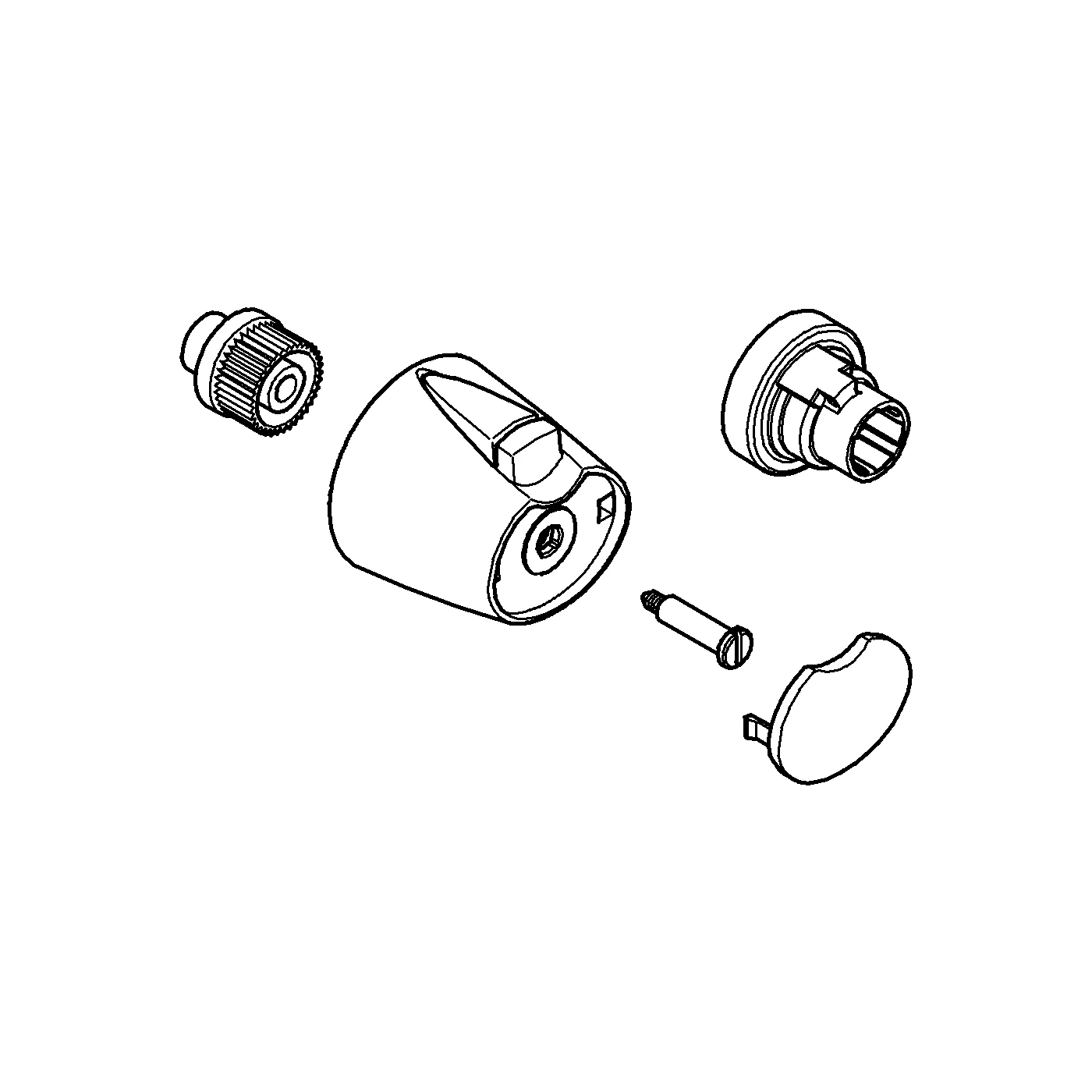 GROHE Absperrgriff 47754 Spartaste für Grohtherm 3000 chrom