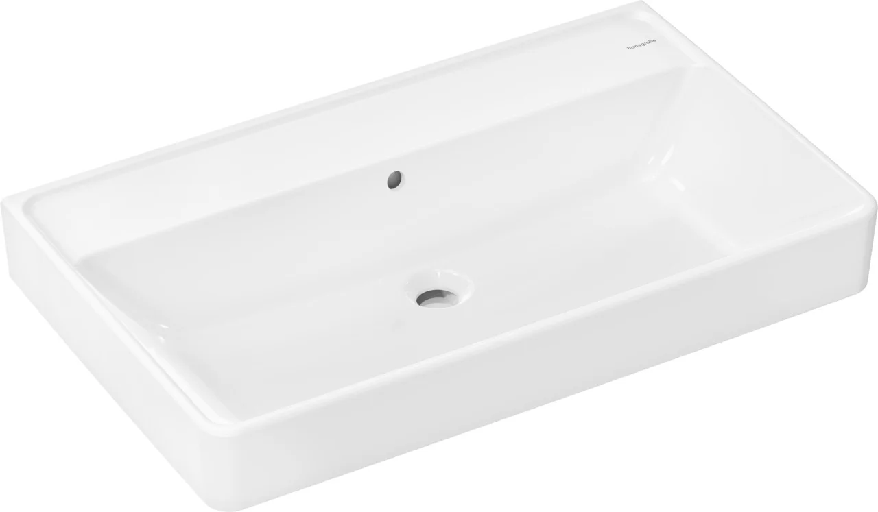 Hansgrohe Xanuia Q Waschtisch 800x480 mm, weiß, wandhängend, mit Überlauf, SmartClean-Glasur