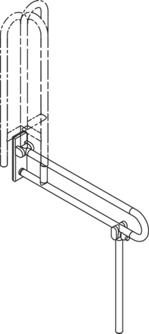 HEWI Stützklappgriff mobil „Serie 801“ HEWI Stützklappgriff mobil „Serie 801“