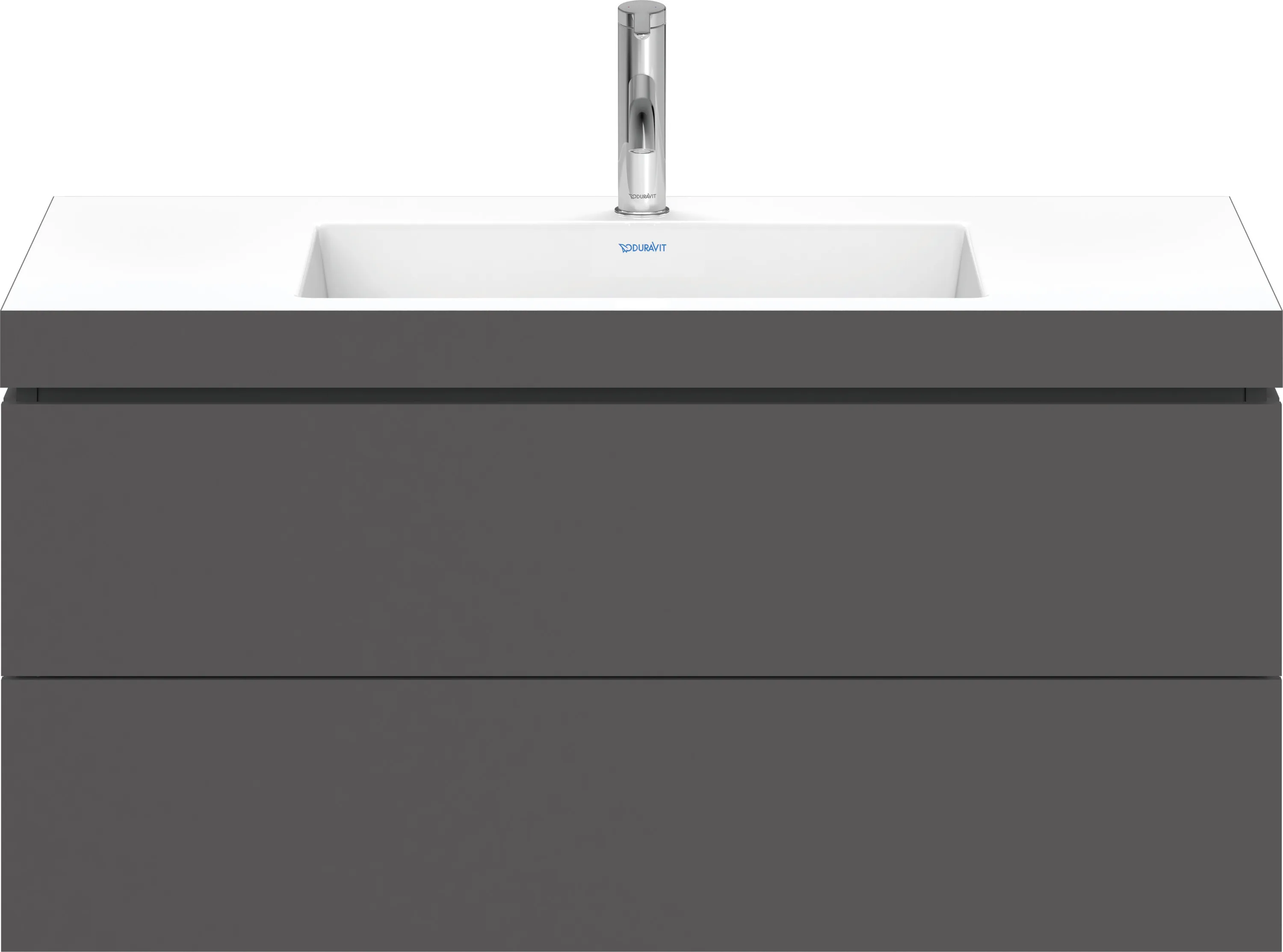 Duravit Möbelset c-shaped Set wandhängend wandhängend „L-Cube“ 100 × 50 × 48 cm Graphit Matt