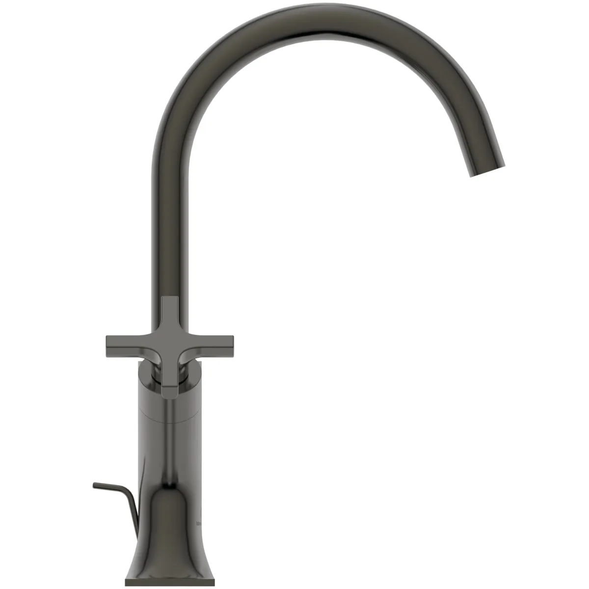 Waschtischarmatur Joy Neo mit Ablaufgarnitur Ausladung 169mm Kreuzgriffe Magnetic Grey Waschtischarmatur Joy Neo mit Ablaufgarnitur Ausladung 169mm Kreuzgriffe Magnetic Grey