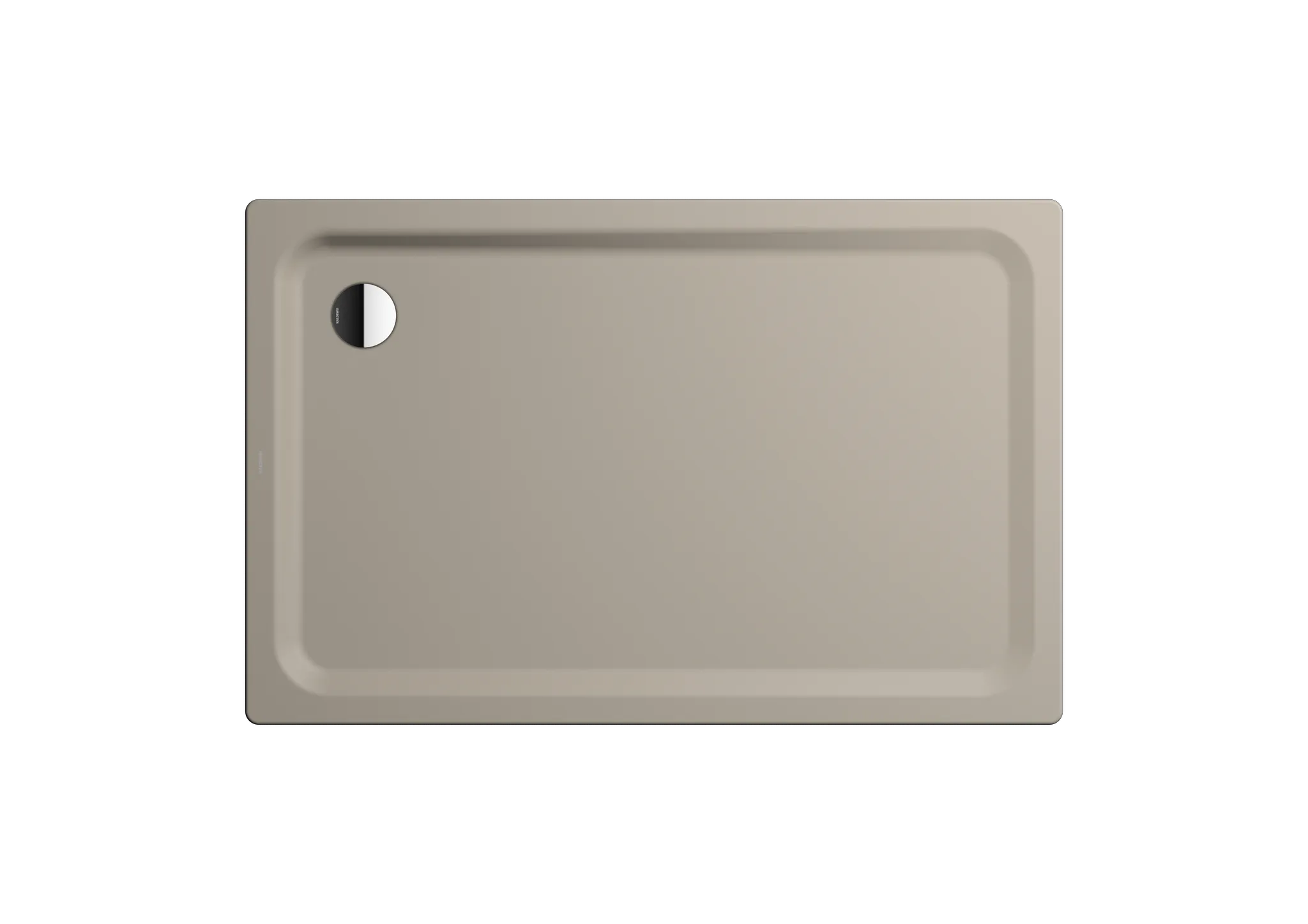 Kaldewei rechteck Duschwanne „Superplan Classic“ 100 × 140 cm ohne Oberflächenbeschichtung, mit Perl-Effekt, in warm grey 30