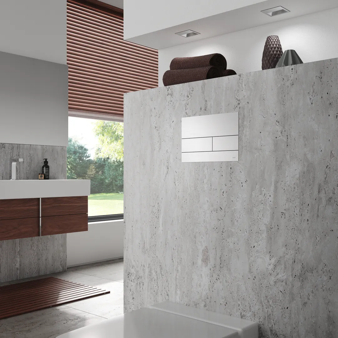 square II Met. WC-Betätigungsplatte Chrom glänzend