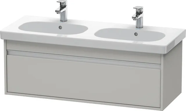 Duravit Waschtischunterschrank wandhängend „Ketho“ 115 × 41 × 45,5 cm Betongrau Matt