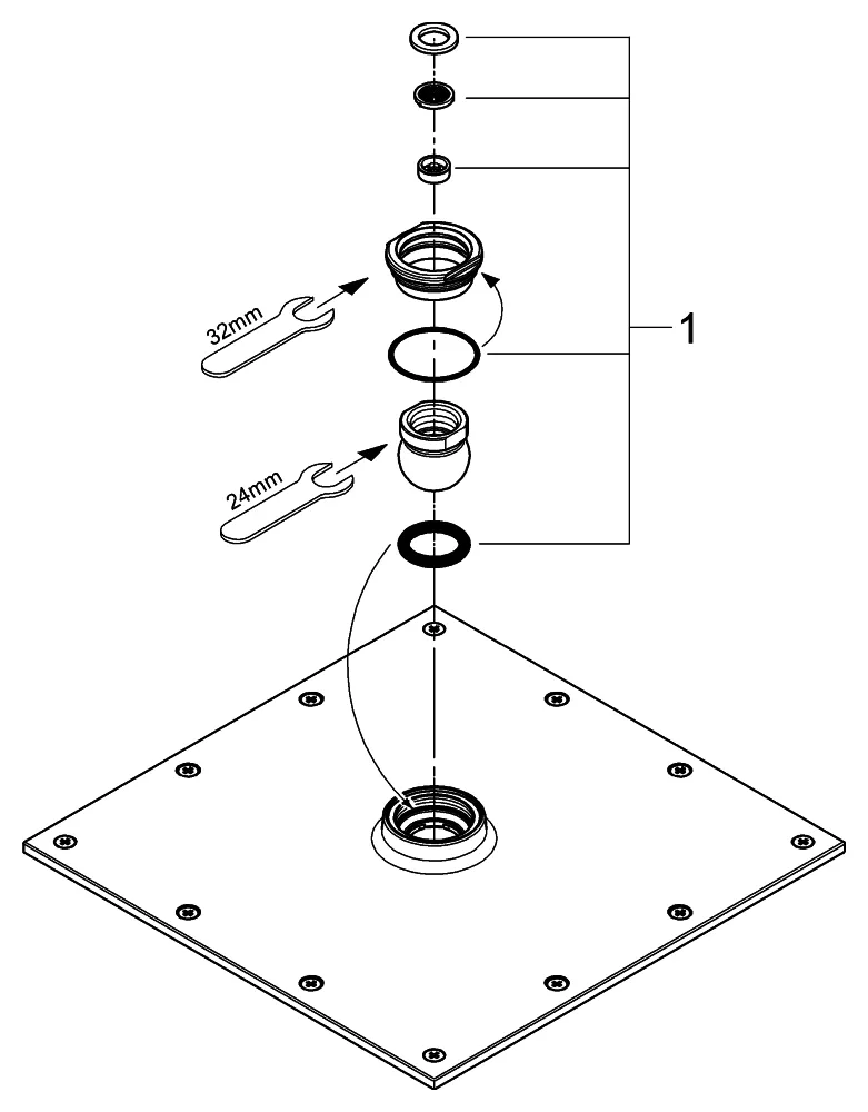 Grohe Rainshower Aqua 230 Kopfbrause 1 Strahlart chrom Grohe Rainshower Aqua 230 Kopfbrause 1 Strahlart chrom