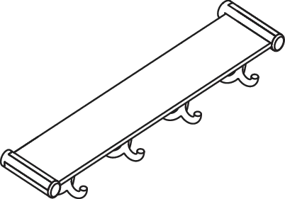 HEWI Ablage in 63 cm HEWI Ablage in 63 cm