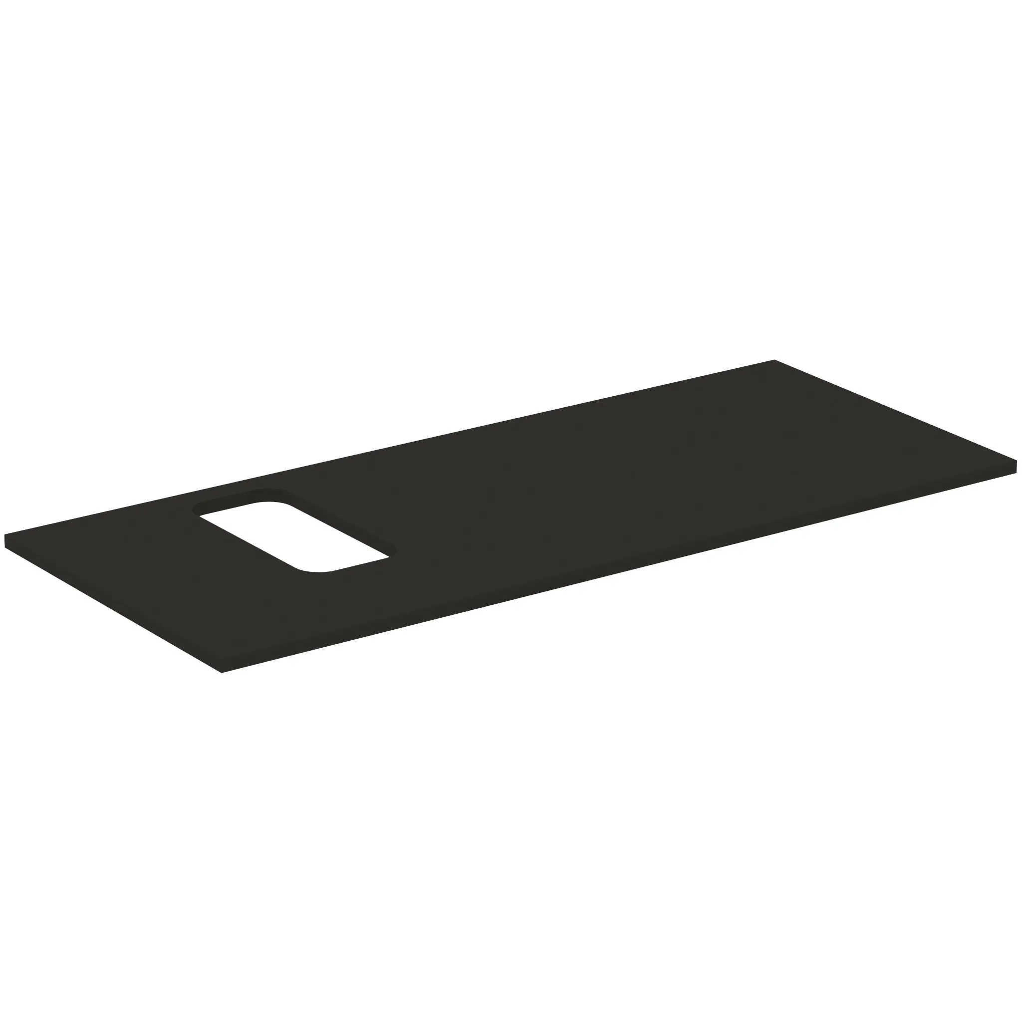 Waschtischplatte i.life B Ausschnitt links für ein Wand-Waschtisch 1202x507x18mm Weiß matt