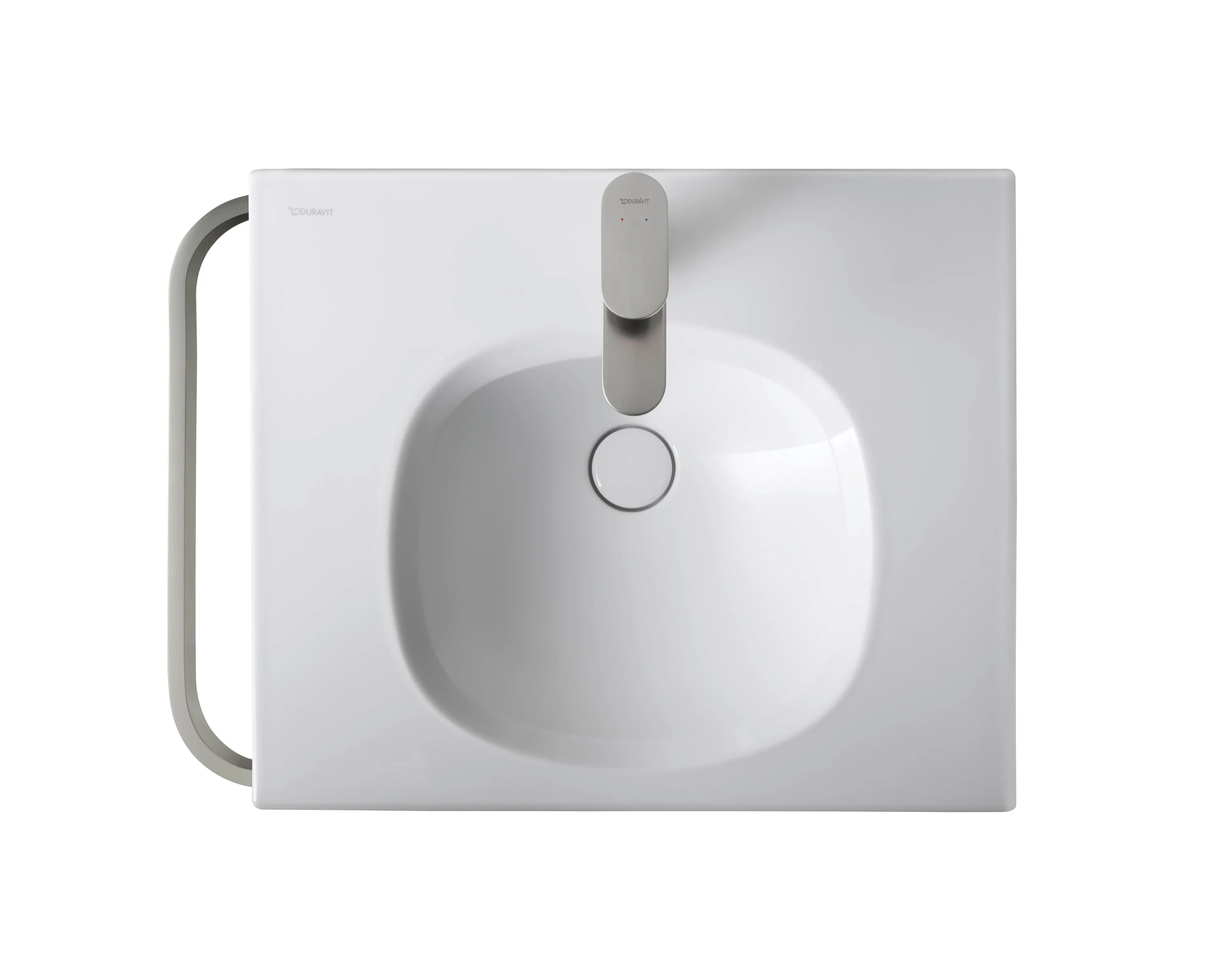 Einhand-Waschtischarmatur „Wave“ Ausladung 122 mm in Edelstahl (gebürstet) Einhand-Waschtischarmatur „Wave“ Ausladung 122 mm in Edelstahl (gebürstet)