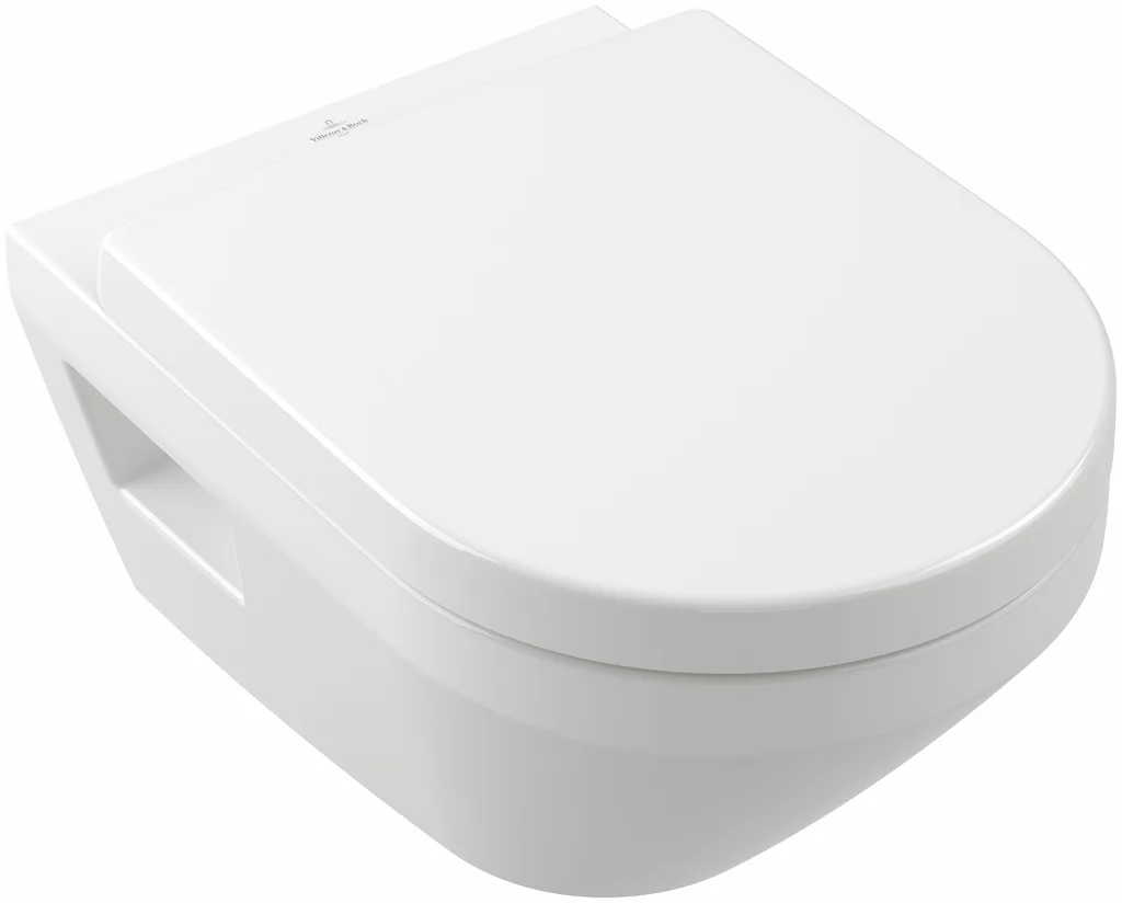 Villeroy & Boch Architectura Tiefspül-WC spülrandlos 5684C0, Rund, wandhängend, Weiß Alpin Villeroy & Boch Architectura Tiefspül-WC spülrandlos 5684C0, Rund, wandhängend, Weiß Alpin