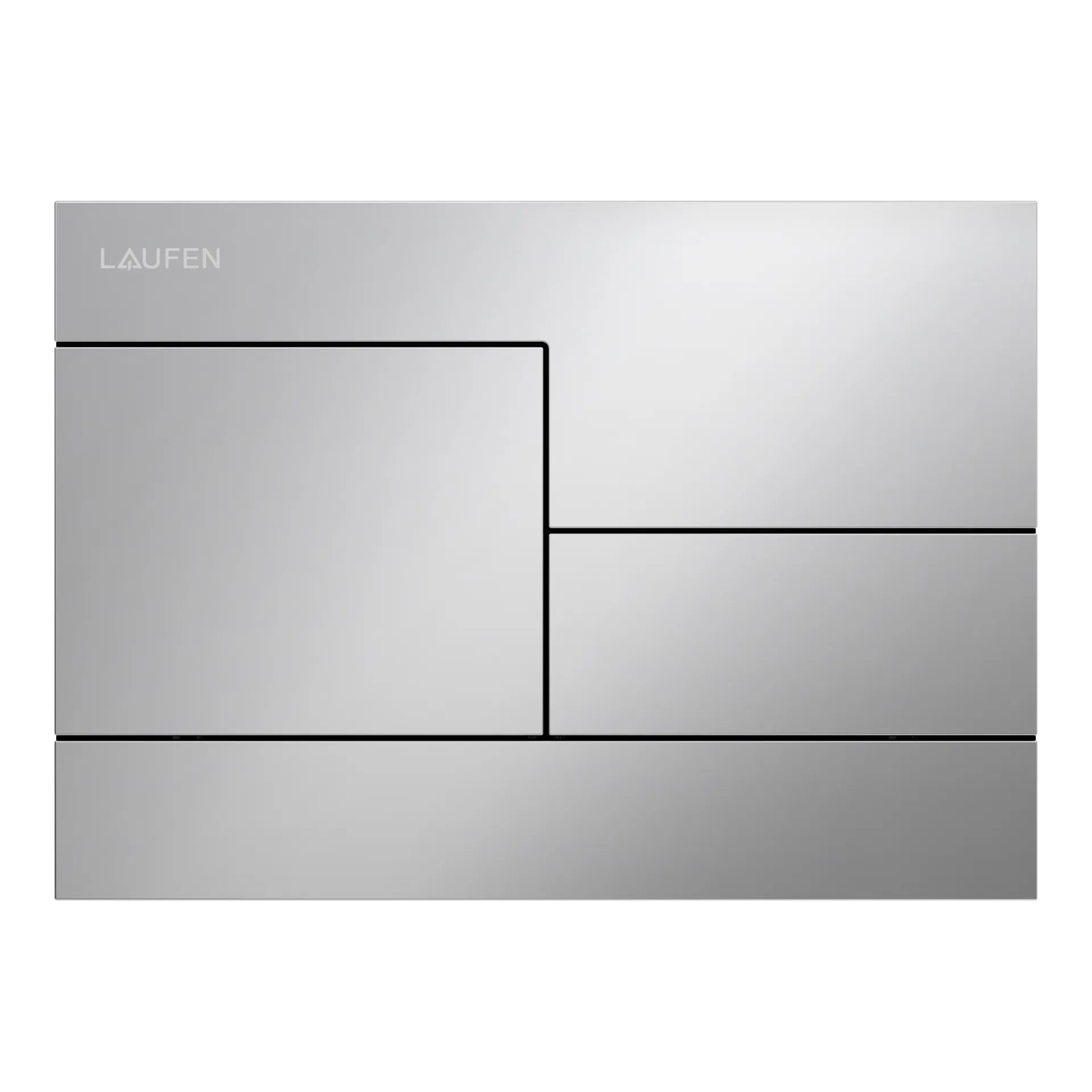 Betätigungsplatte SKYLINE INEO 208x148x6, aus Kunsstoff, für Frontbetätigung oder Betätigung von oben, für Unterputz-Spülkasten mit Dual-Flush 2-Mengen-Spülsystem, auch für flächenbündigen Einbau geeignet, weiß