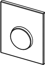 loop Urinal-Betätigungsplatte Kst. mit Kartusche Chrom matt