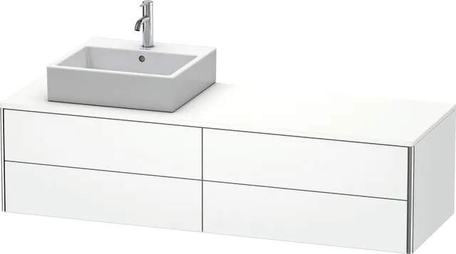 Duravit Waschtischunterschrank wandhängend „XSquare“ 160 × 40 × 54,8 cm Weiß Matt Duravit Waschtischunterschrank wandhängend „XSquare“ 160 × 40 × 54,8 cm Weiß Matt
