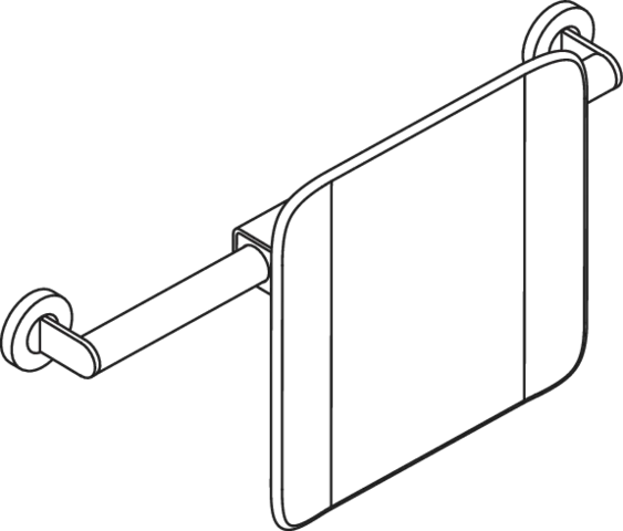 Mobile Rückenstütze,T:150 Wandmontage (A),plvb weiß tiefmatt/wem Mobile Rückenstütze,T:150 Wandmontage (A),plvb weiß tiefmatt/wem