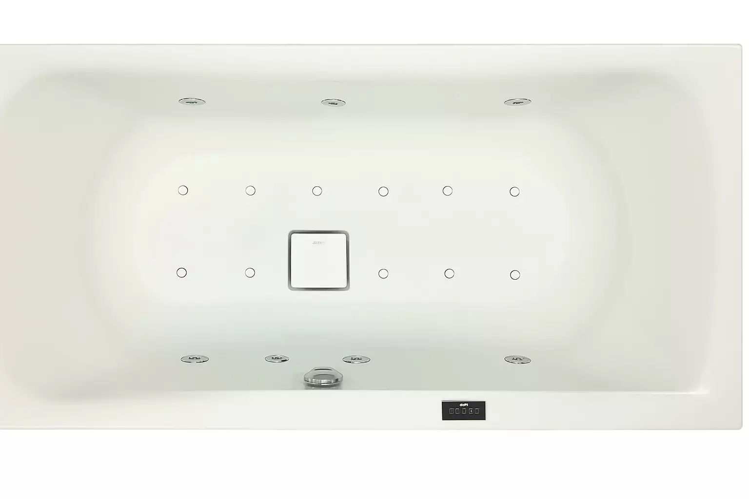 Hoesch Whirlwanne „Spectra“ mit Whirlsystem „Laola II“ viertelkreis 141,6 × 141,6 cm, viertelkreis in Weiß Hoesch Whirlwanne „Spectra“ mit Whirlsystem „Laola II“ viertelkreis 141,6 × 141,6 cm, viertelkreis in Weiß