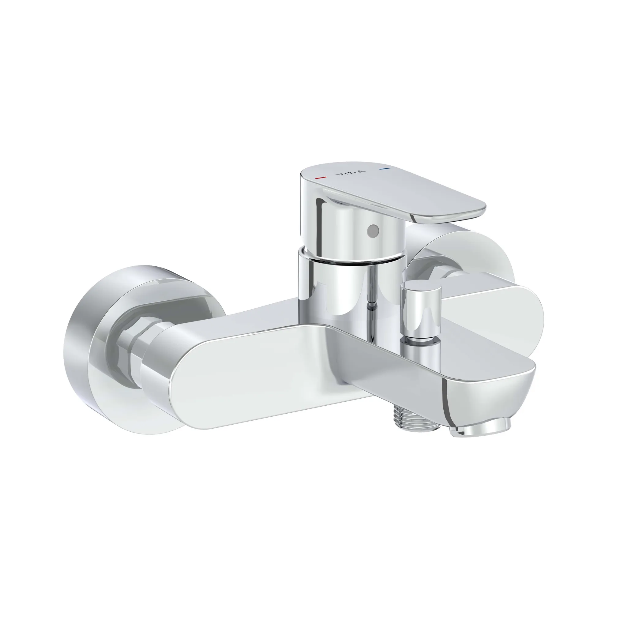 Flow Soft Einhebel-Wannenfüll- und Brausearmatur Aufputzmontage Chrom Flow Soft Einhebel-Wannenfüll- und Brausearmatur Aufputzmontage Chrom
