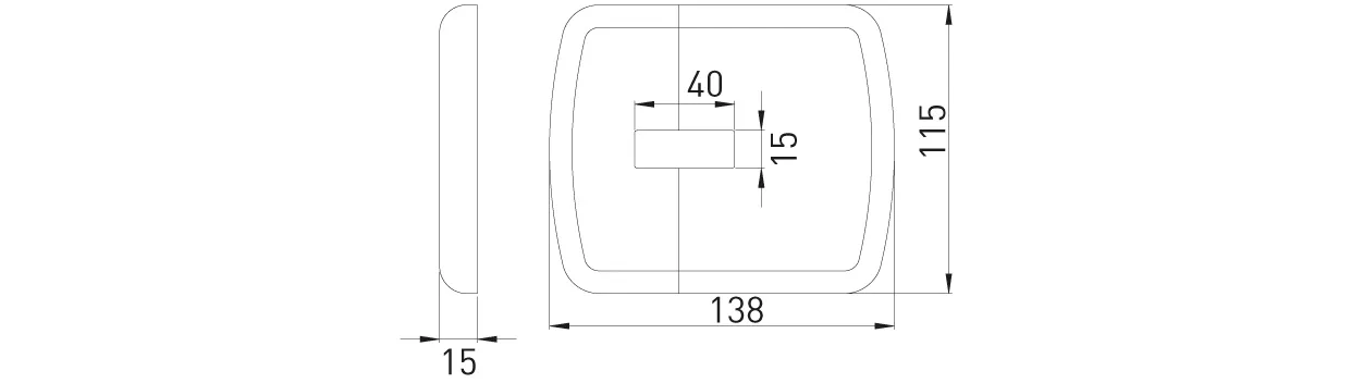 Kunststoffrosette weiß-glänzend Standkonsolen