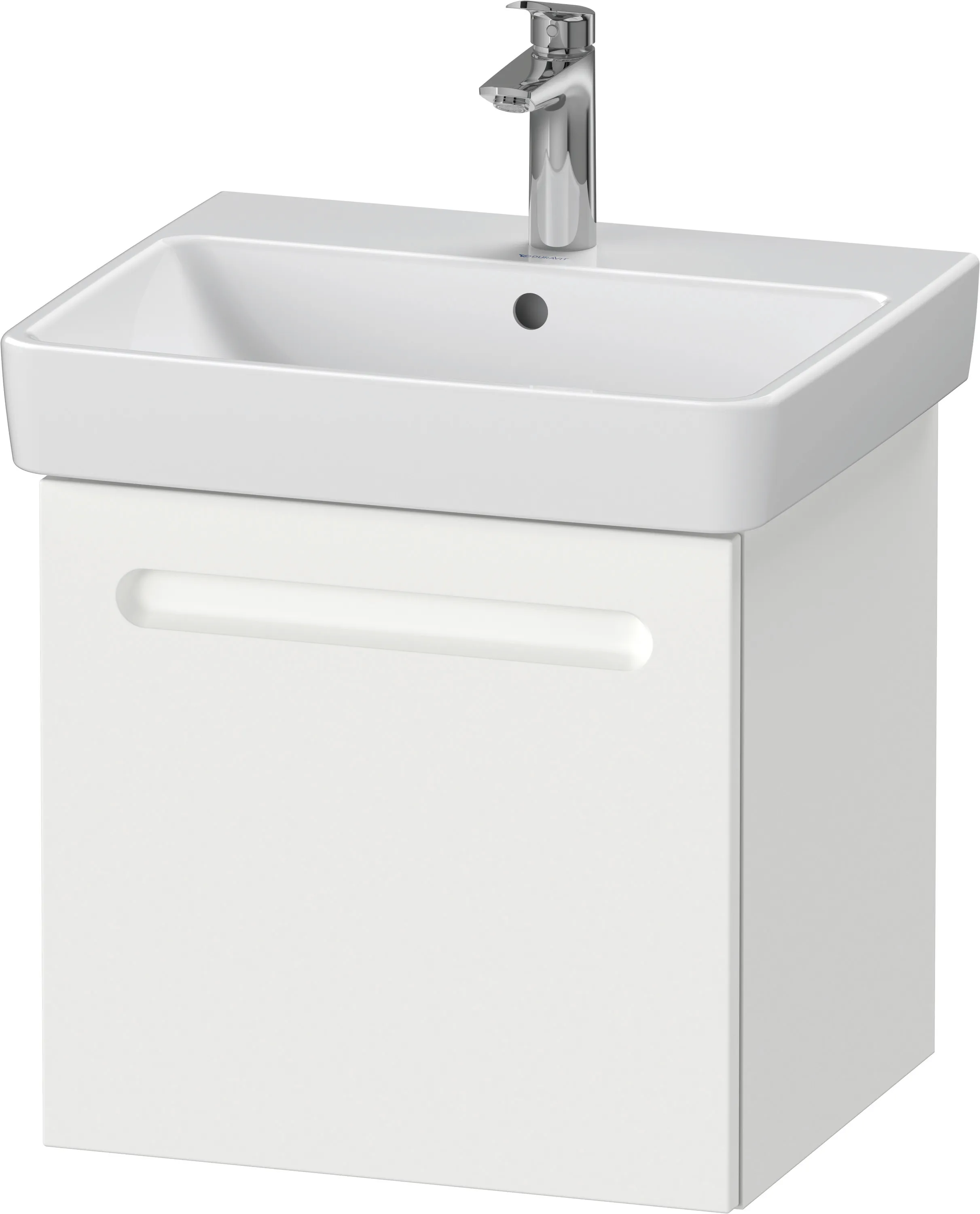 Duravit Waschtischunterschrank wandhängend „No.1“ 49 × 47,8 × 42,6 cm in Beton Matt