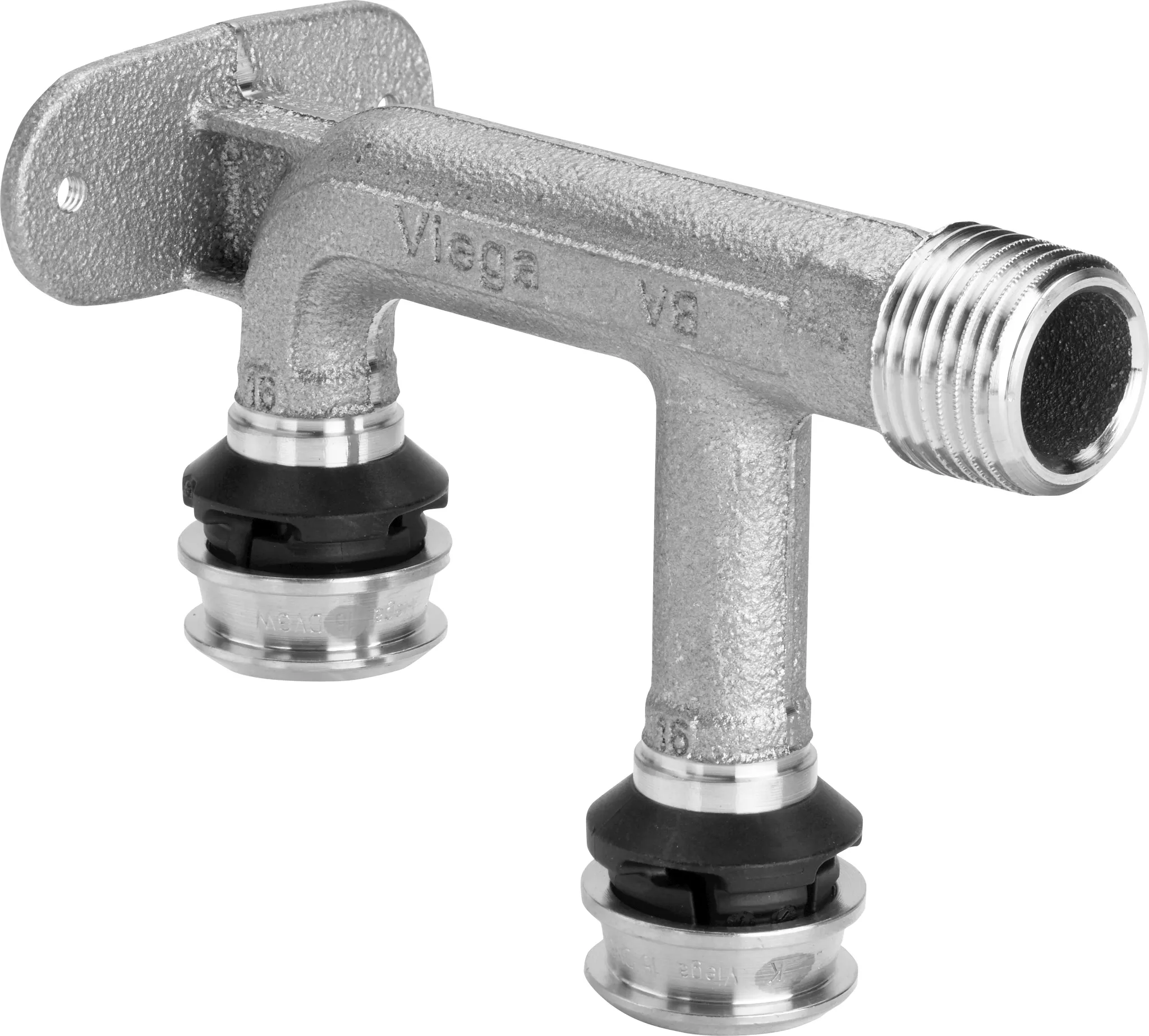 Viega „Raxofix“ Doppelwandscheibe 16 mm × 1/2″ × 16 mm Viega „Raxofix“ Doppelwandscheibe 16 mm × 1/2″ × 16 mm