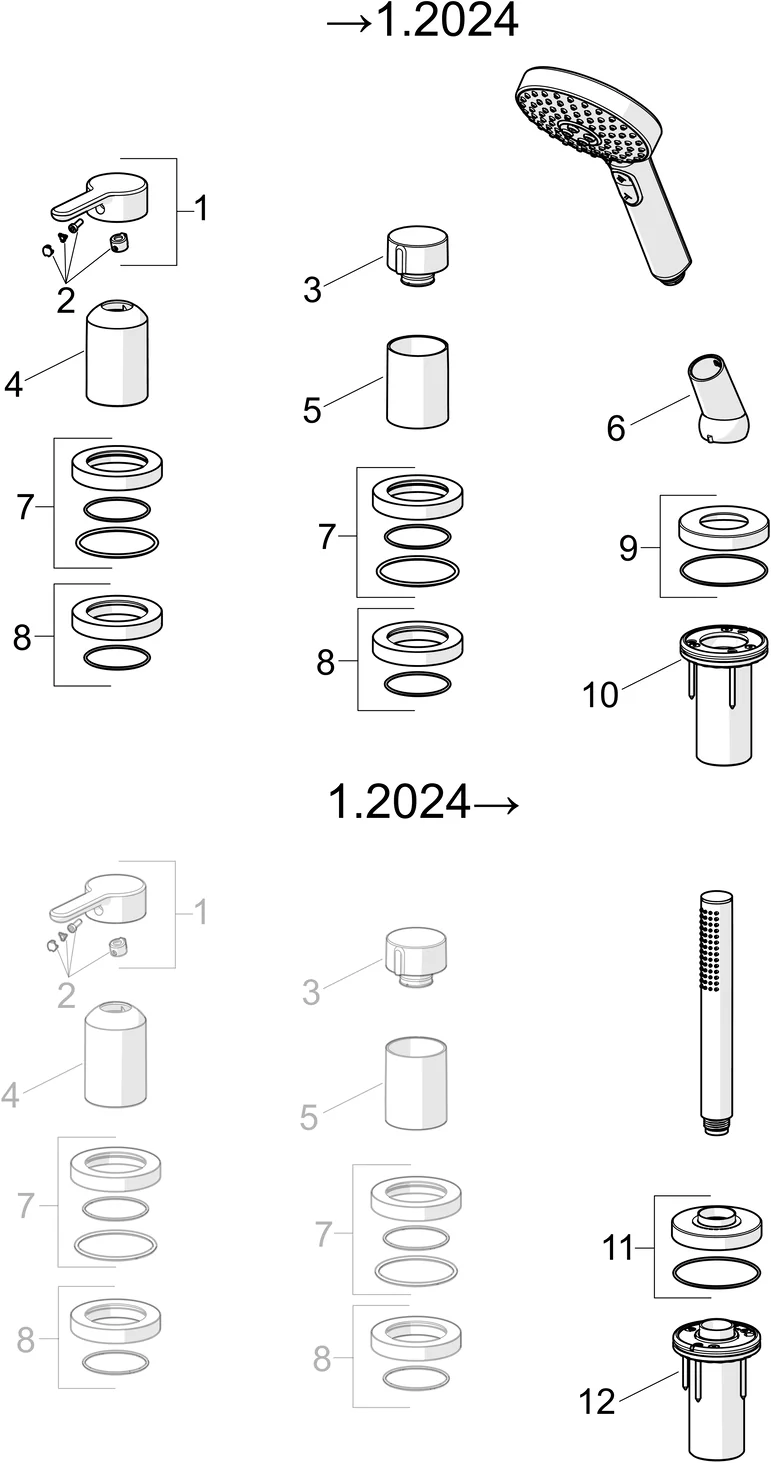 HansaDESIGNO Style Wannenarmatur 5325 Rosette rund 3-strahlig Chrom HansaDESIGNO Style Wannenarmatur 5325 Rosette rund 3-strahlig Chrom