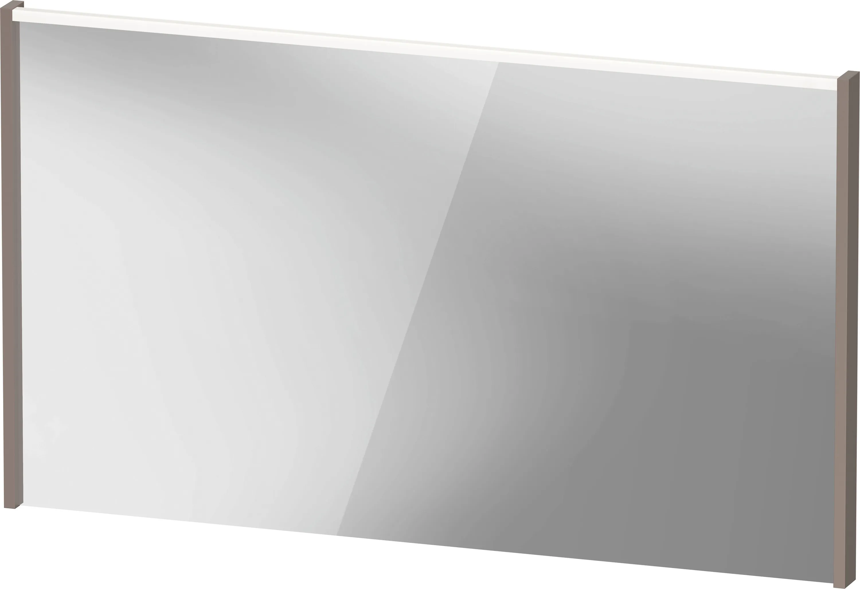 Duravit Spiegel mit LED-Beleuchtung „D-Code“ 120 × 70 cm in Basalt Matt