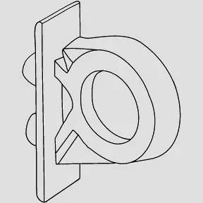 SANIT Füllventilhalter mit Gegenmutter UP-Spülkasten 8cm