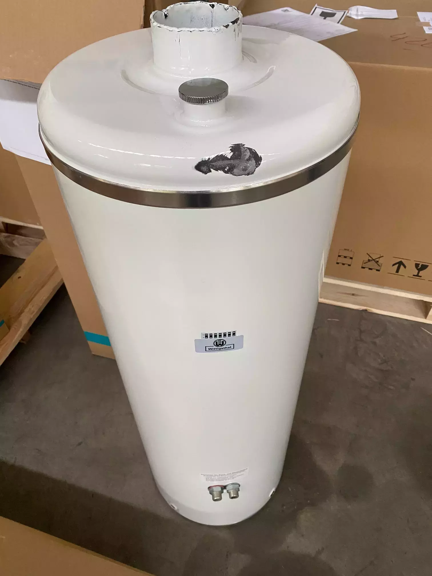 Badeofen für feste Brennstoffe - Komplettset Wittigsthal 06950 - B-Ware Sonderpreis