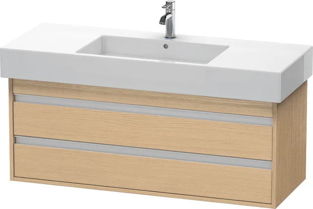 Duravit Waschtischunterschrank wandhängend „Ketho“ 120 × 48 × 45,5 cm Eiche Natur