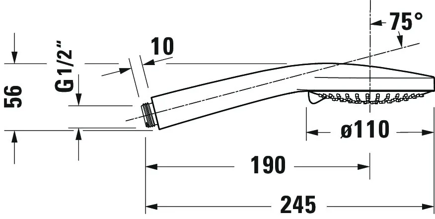 Handbrause „Zubehör Armaturen“ in Chrom Handbrause „Zubehör Armaturen“ in Chrom