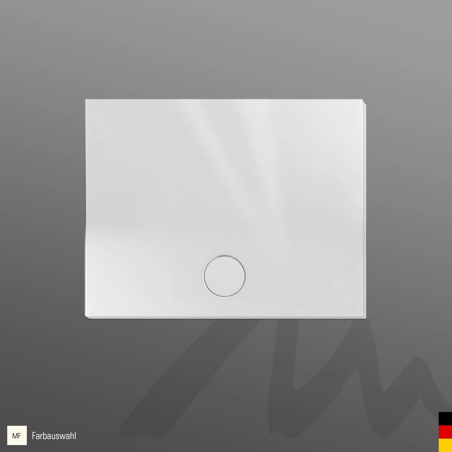 Mauersberger davisi Acryl-Duschflächen-Block 110⁄80 1100x800x40, Farbe: rein-weiß