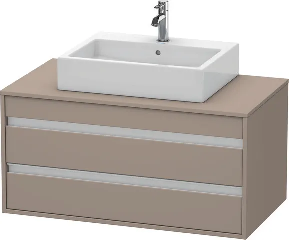 Duravit Waschtischunterschrank wandhängend „Ketho“ 100 × 49,6 × 55 cm Basalt Matt