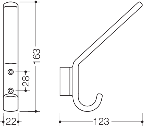 HEWI Handtuchhaken „Serie 477“