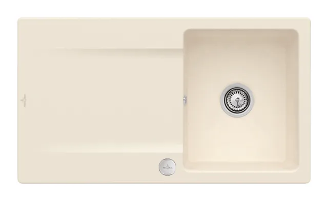 Villeroy & Boch Einbau-Küchenspülbecken „Siluet“ 50 900 × 510 × 220 mm in Ivory
