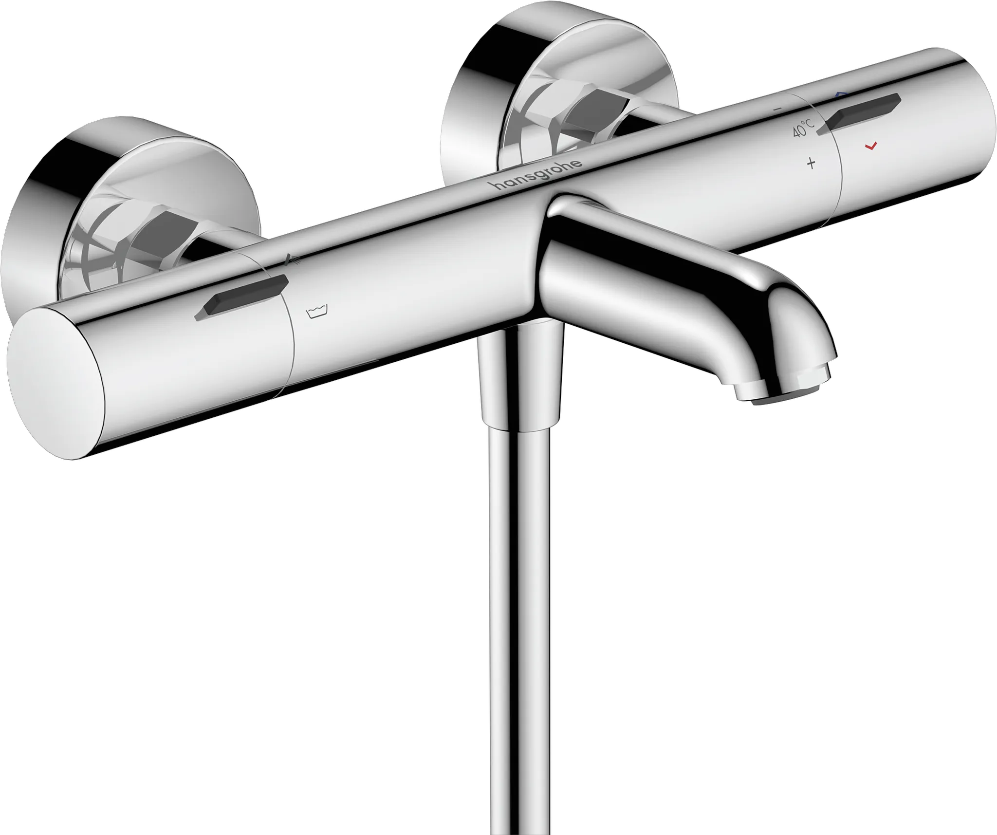 Hansgrohe Ecostat Fine Wannenthermostat Aufputz Chrom Hansgrohe Ecostat Fine Wannenthermostat Aufputz Chrom