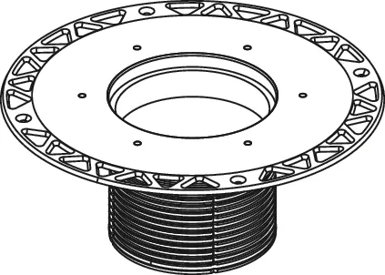 TECEdrainpoint S Aufstockelement mit Seal System Univ.fl.