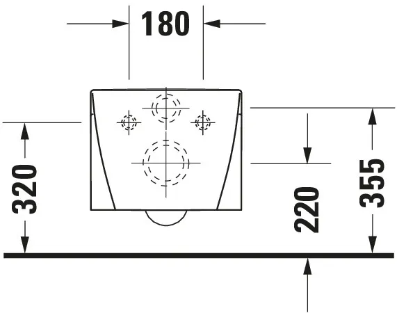 Wand-Tiefspül-WC „Starck 2“ 36,5 × 38 × 54 cm