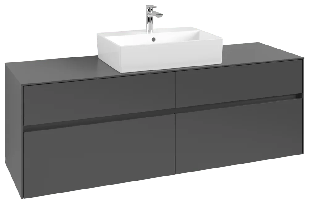 Villeroy & Boch Collaro Waschbeckenunterschrank C134B0, 1600x548x500mm, Graphite Villeroy & Boch Collaro Waschbeckenunterschrank C134B0, 1600x548x500mm, Graphite