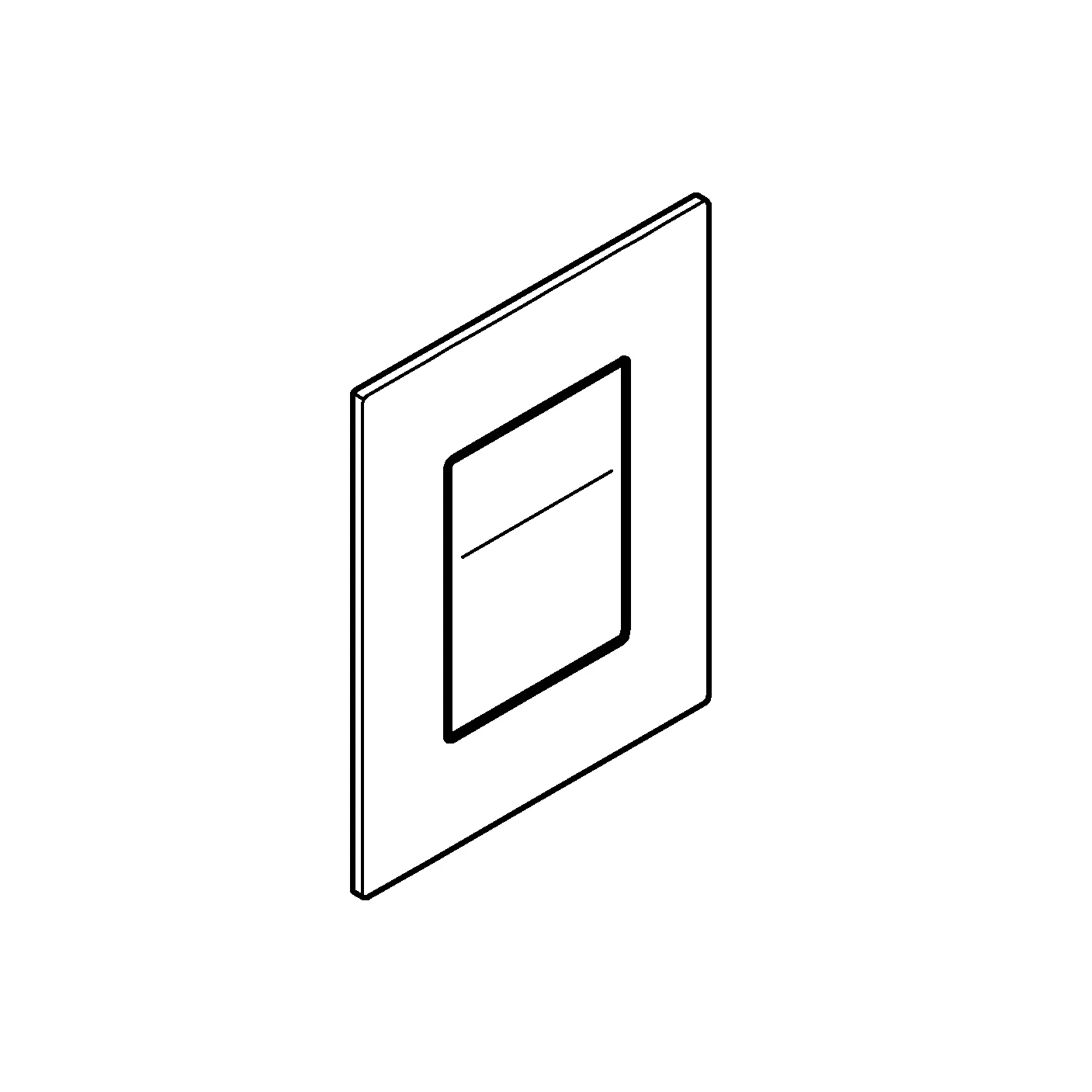 WC-Betätigung Silk Motion Arina 104644, eckig, senkrechte Montage, für 2-Mengen-Betätigung, 6 V Lithium-Batterie, Typ CR-P2, chrom WC-Betätigung Silk Motion Arina 104644, eckig, senkrechte Montage, für 2-Mengen-Betätigung, 6 V Lithium-Batterie, Typ CR-P2, chrom