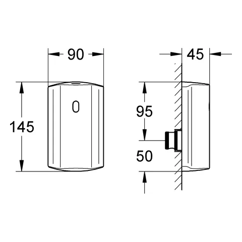 Grohe Tectron Umrüstelektronik für Urinal-Wandeinbauspüler Grohe Tectron Umrüstelektronik für Urinal-Wandeinbauspüler