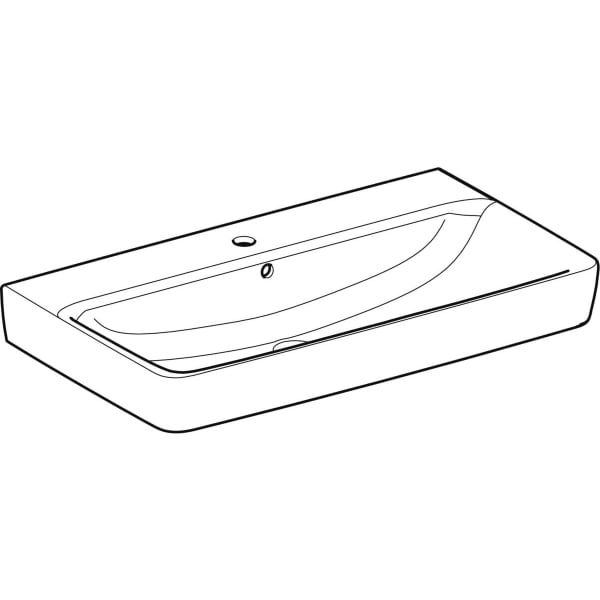 Aufsatzwaschtisch „Renova Plan“, rechteckig 85 × 48 cm
