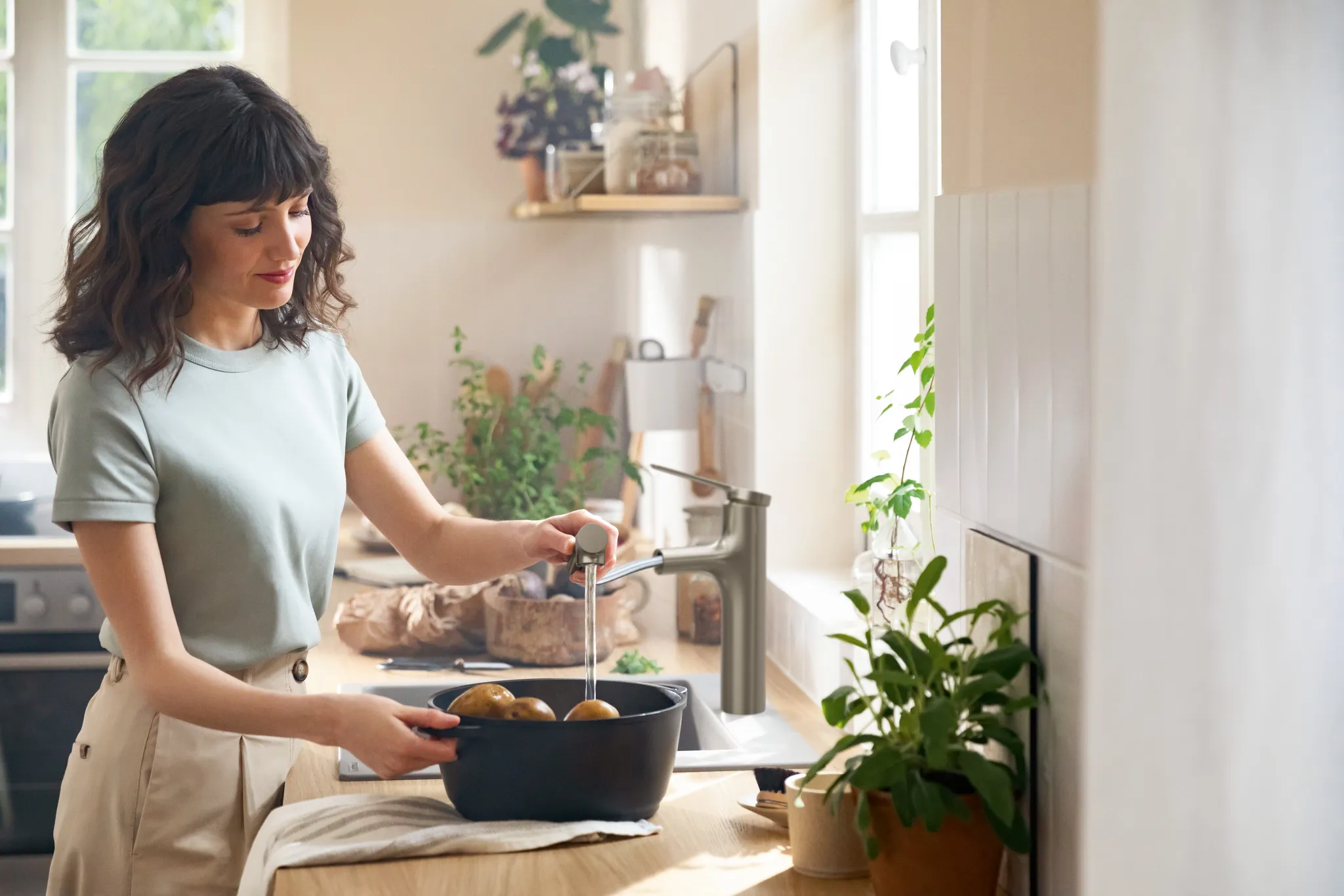 Hansgrohe S51 S510-F450 Einbauspüle 450, Betongrau