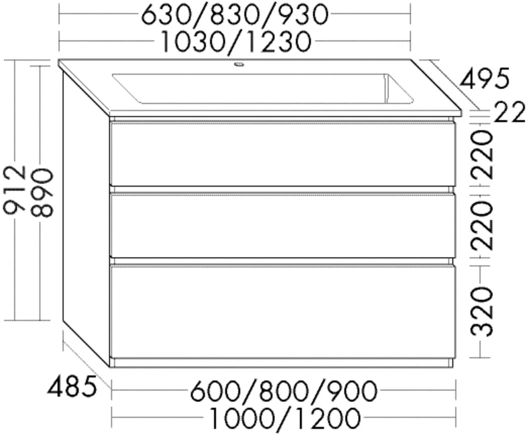 burgbad Badmöbelset „Lin20“ 97 × 95,2 cm in Eisblau Matt burgbad Badmöbelset „Lin20“ 97 × 95,2 cm in Eisblau Matt